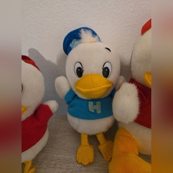 Vintage Disney Duck Tales Dewey Louie Plush Stuffed Animal Collectible Toys TOMY - Picture 3 of 11